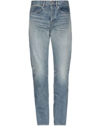 Jeans skinny in denim stretch 16cm da Uomo di Saint Laurent in Blu Uomo Jeans da Jeans Saint Laurent 