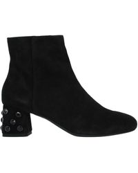 geox black ankle boots