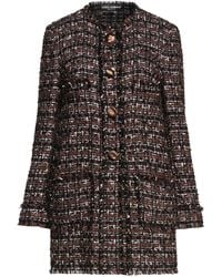 Dolce & Gabbana - Single-breasted Tweed Coat - Lyst