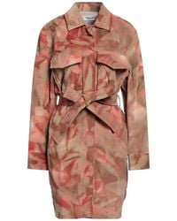 Dondup - Camel Overcoat & Trench Coat Cotton, Elastane - Lyst