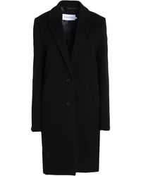 K204157-beh Manteau Calvin Klein en coloris Noir Femme Vêtements Manteaux Imperméables et trench coats 