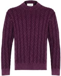 Circolo 1901 - Plum Sweater Virgin Wool - Lyst