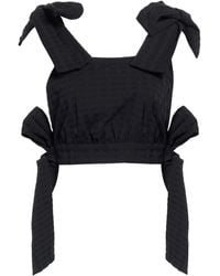 MSGM - Top Cotton, Elastane - Lyst