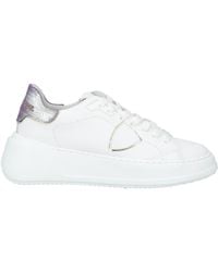 Philippe Model - Tres Temple Sneakers Leather, Textile Fibers - Lyst