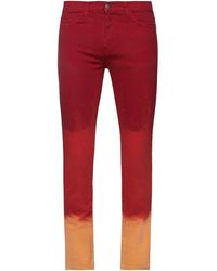 424 Denim Trousers - Red