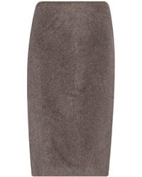 Kiltie - Midi Skirt Alpaca Wool, Polyamide, Virgin Wool - Lyst