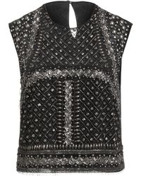 Alberta Ferretti - Top Polyamide, Acetate, Silk, Metal, Acrylic - Lyst