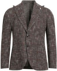 L.B.M. 1911 - Dark Blazer Cotton, Wool, Polyester, Polyamide - Lyst