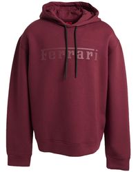 Ferrari - Burgundy Sweatshirt Viscose, Polyurethane, Elastane - Lyst