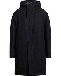 Hevò - Midnight Coat Pure Virgin Wool Iws, Polyamide - Lyst