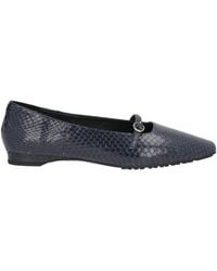 SEBAS. - Midnight Ballet Flats Leather - Lyst