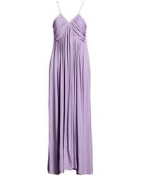 Soallure - Lilac Maxi Dress Polyester, Rayon - Lyst