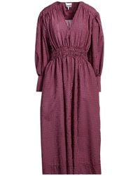 Ganni - Maxi Dress Organic Cotton, Polyester, Polyamide - Lyst