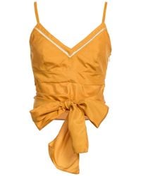 Alberta Ferretti - Top Silk - Lyst