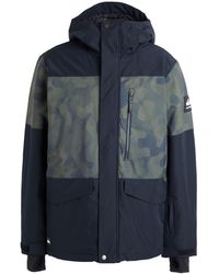 Quiksilver - Qs Giacca Snow Mission Printed Block Jk Jacket Polyester - Lyst