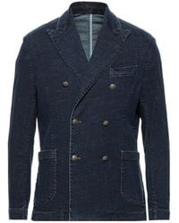 Original Vintage Style Suit Jacket - Blue