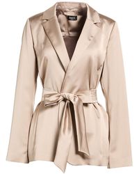 Marella - Taupe Jacket Polyester - Lyst