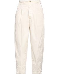 Myths - Ivory Pants Pima Cotton, Elastane - Lyst