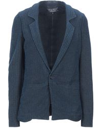 European Culture Suit Jacket - Blue