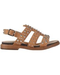 Fabbrica Dei Colli - Camel Sandals Leather - Lyst