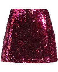 Chiara Ferragni - Fuchsia Mini Skirt Polyester - Lyst