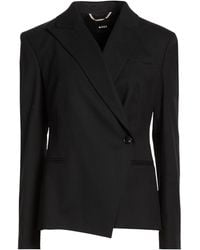 BOSS - Blazer Wool, Polyester, Elastane - Lyst