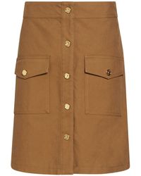 Celine - Mini Skirt Cotton - Lyst