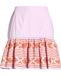 Bazar Deluxe - Lilac Mini Skirt Cotton - Lyst
