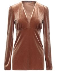 19.70 Nineteen Seventy - Camel Top Polyester, Elastane - Lyst