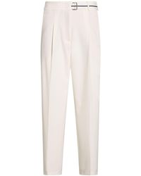 Cambio - Ivory Pants Polyester, Polyurethane - Lyst