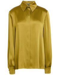 Alberta Ferretti - Military Shirt Acetate, Silk - Lyst