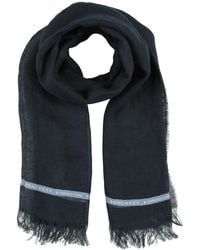 Hackett - Midnight Scarf Linen, Cotton - Lyst