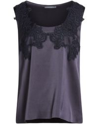 Alberta Ferretti - Midnight Top Acetate, Viscose, Elastane - Lyst