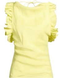 MSGM - Pastel Top Linen, Viscose - Lyst