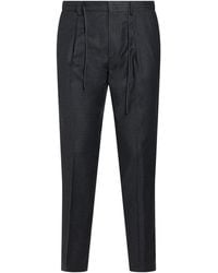 Manuel Ritz - Charcoal Pants Virgin Wool, Elastane - Lyst