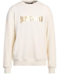 Just Cavalli - Ivory Sweatshirt Cotton - Lyst