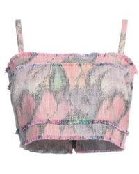 MSGM - Top Polyester, Cotton, Viscose, Acrylic, Polyamide - Lyst