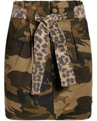 Shopart - Military Mini Skirt Cotton, Elastane - Lyst