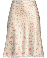 Blumarine - Ivory Mini Skirt Polyester, Elastane - Lyst