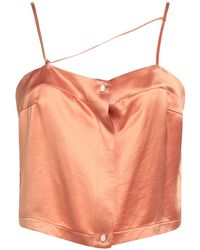 Isabelle Blanche - Camel Top Acetate, Polyester - Lyst