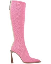 Fendi Knee Boots - Pink