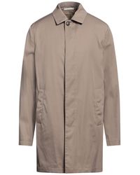 Pal Zileri - Khaki Overcoat & Trench Coat Polyester, Cotton - Lyst