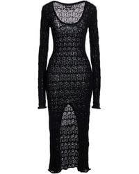 Dondup - Midi Dress Viscose, Polyester - Lyst