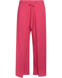 Clips More - Fuchsia Pants Polyester - Lyst