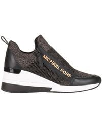 MICHAEL Michael Kors - Sneaker Willis in maglia stretch metallizzata - Lyst