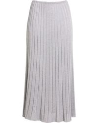 Roberto Collina - Midi Skirt Viscose, Polyester - Lyst