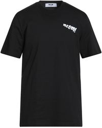 MSGM - T-Shirt Cotton - Lyst