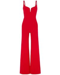 designer red jumpsuit