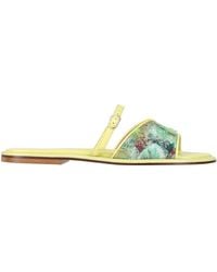 LORENA PAGGI - Sandals Textile Fibers, Leather - Lyst