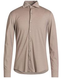 Paul & Shark - Camel Shirt Cotton - Lyst